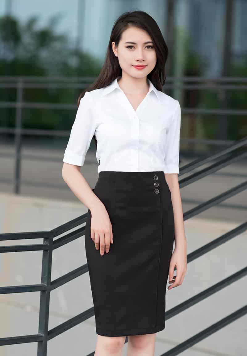 TOP 3 mẫu đồng phục công sở được nữ giới ưa chuộng nhất 2021  Việt Tiến   Miễn phí giao hàng toàn quốc  Đại lý Việt Tiến TpHCM